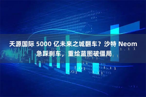 天源国际 5000 亿未来之城翻车？沙特 Neom 急踩刹车，重绘蓝图破僵局